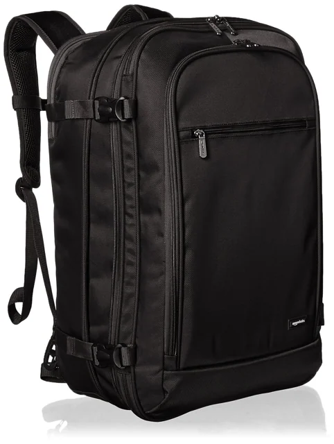 Amazon Basics 黑色隨身旅行背包商品實物照片
