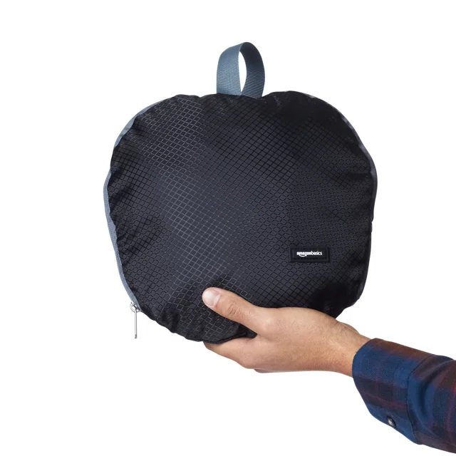 Amazon Basics 23吋可摺疊旅行運動袋｜黑色｜商品實物照片2