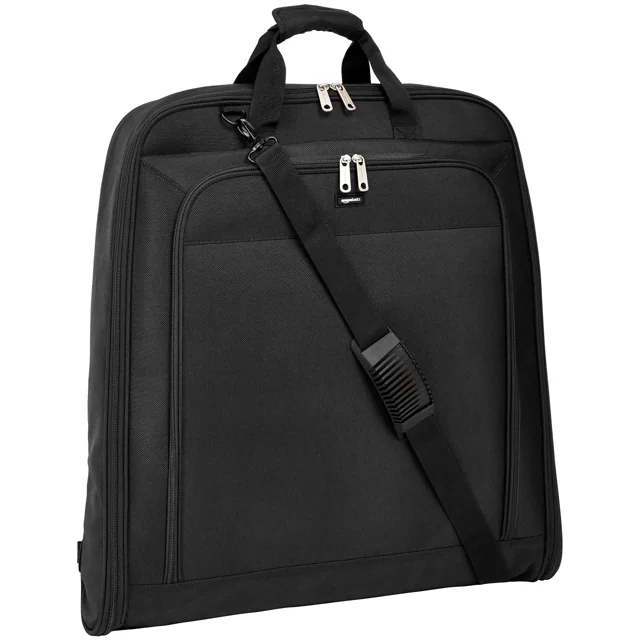 Amazon Basics 23吋吊掛西裝旅行袋|黑色商品實物照片